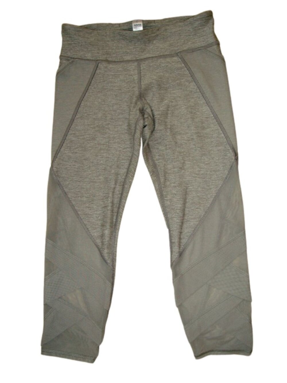 Ivivva Girl by Lululemon 🍋Fold On Tight Crop grey mesh pockets size 14